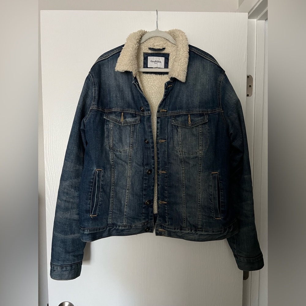Goodfellows men’s Sherpa lined jean jacket